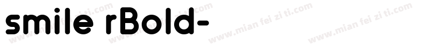 smile rBold字体转换